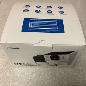 Cinnado S2 Security Camera solar with audio black color